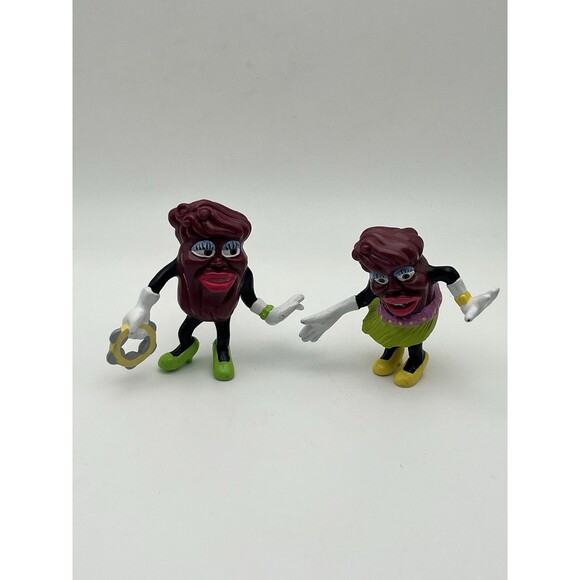 Vintage Calrab Female California Raisins 2" Figures 1988 Girl PVC Toys - Picture 5 of 5